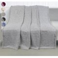 thumbnail image 5 of Catalonia Sherpa Throw Blanket, Reversible Cozy Waffle Pattern Knitted Blanket Throw for Couch Bed 60""x50"", Light Grey, 5 of 7