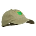 thumbnail image 5 of OH State Map Embroidered Washed Cotton Cap - Khaki OSFM, 5 of 5