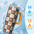 thumbnail image 4 of Spooky Cute Halloween 30oz Tumbler with Handle and Straw Lid – Pumpkin Gift Insulated Coffee Travel Mug, 4 of 5
