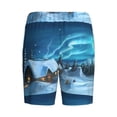 thumbnail image 5 of Easygdp Mountain Cottage In Snow Men's Short Pajama Pants, Sleep Shorts, Household Pants, Casual Pants with Pockets - XX-Large, 5 of 9