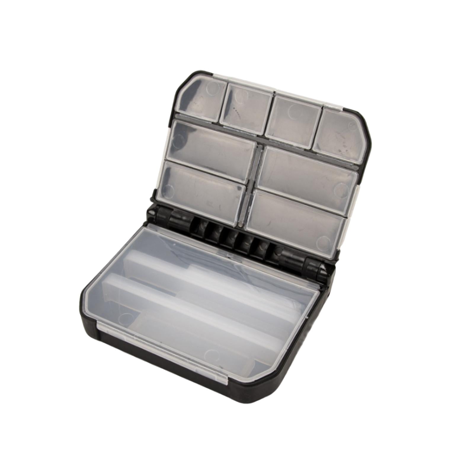 Colaxi 3X Fishing Tackle Box with Removable Dividers Waterproof Tackle Organizer Black