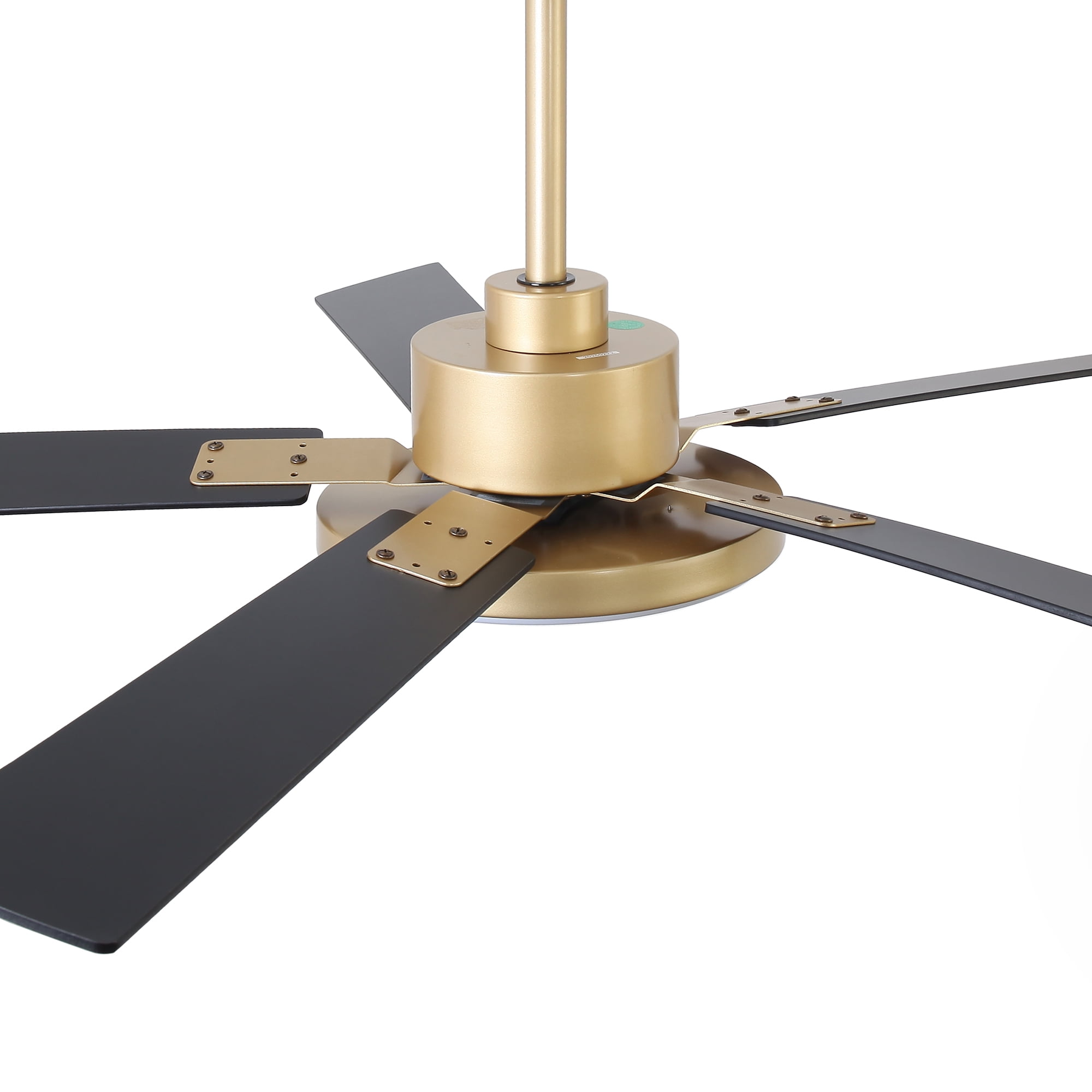 52" Modern Gold DC Motor Smart Ceiling Fan with Integrated LED Light and Remote,App Control