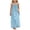Dress 05-Sky Blue, variant on Dresses for Girls Summer Kids Cute Sleeveless Slip Dresses Straps Boho Beach