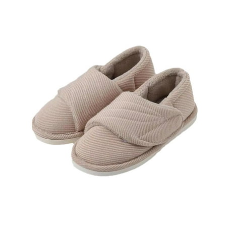 

UKAP Women s fluffy Memory Foam Diabetic Slippers Comfy Cozy Arthritis Edema House Shoes