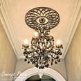 thumbnail image 5 of 16"OD x 5 5/8"ID x 1/2"P Daisy Architectural Grade PVC Pierced Ceiling Medallion, 5 of 8