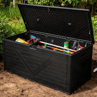 Uforic, Large Deck Box, 260 Gal, Waterproof Lockable Outdoor