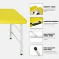 thumbnail image 3 of 4ft Orange Portable Folding Table Indoor&Outdoor Maximum Weight 135KG Foldable Table for Camping, 3 of 9