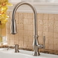 thumbnail image 3 of Hanover 1-Handle Pull-Down Kitchen Faucet with Soap Dispenser in Polished Chrome, 3 of 7
