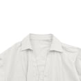 thumbnail image 7 of LEKWK Linen Button Down Shirt Women Collared Pleated Front Business Casual Tops Short Sleeve Dressy Tops Lapel Neck Smart Elegant Office Wear, 7 of 7