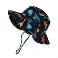 thumbnail image 2 of Gorro de pescador con estampado de dinosaurio para primavera y verano para niños y niñas, bonito gorro de pescador con estampado de dibujos animados, 2 of 5