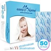 Easy@Home Ovulation Test Predictor Kit : Fertility Test for Women (Width of 5mm), Fertility Monitor Test Strips, 50 LH Strips