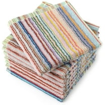 8Pcs Kitchen Dishcloths for Washing Dishes, Ultra Absorbent Dish Rags, Cotton Cleaning Cloths , 12x12 Inches (Mix)