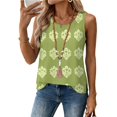thumbnail image 2 of Womens Tank Tops Crewneck Linen Style Sleeveless Lightweight Spring Daily Layering Casual Tank Shirts Womens Tops, 2 of 6