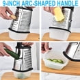 thumbnail image 4 of Cheese Grater Stainless Steel Cheese Grater with HandleMulti-functional Box Grater with Detachable Storage Container, Graters For Kitchen, 4 of 7