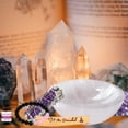 thumbnail image 2 of Genuine Selenite Charging Bowl & BONUS Crystal Bracelet - Polished Thickly Hand-Carved, Moroccan Crystal Holder, 2 of 7