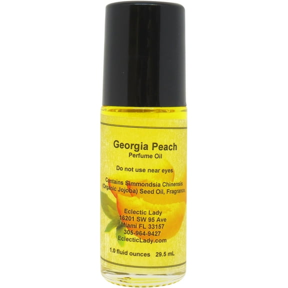 Georgia Peach Perfume Oil, 1.0 Oz Portable Roll-On Fragrance