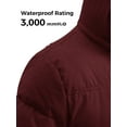 thumbnail image 6 of Wantdo Women's Recycled Puffer Jacket Thickened Waterproof Parka Coat Warm Hooded Outdoor Jacket Wine Red M, 6 of 9