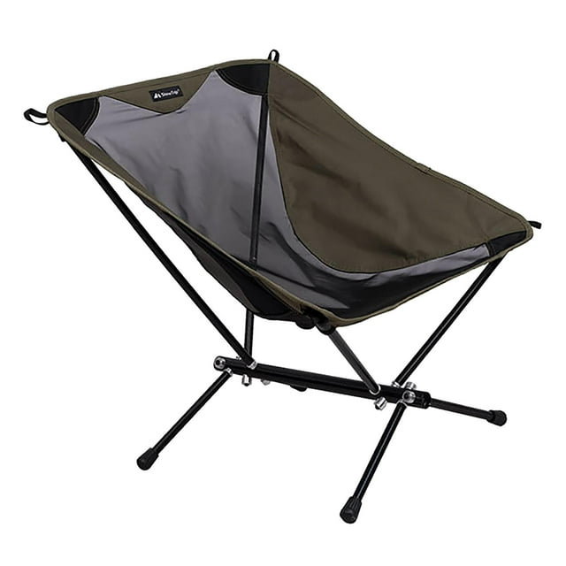 File d'Attente Pliable de Pêche Légère à Haute Charge Mini Portable Compacte pour Jardinage Randonnée Pique-Nique Festival de Musique Extérieur - Vert