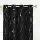 thumbnail image 3 of 2 cortinas Aoresac para el hogar Blackout Hot Silver Five Pointed Star Aoresac Cortina, 3 of 7