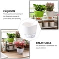 thumbnail image 3 of Shisuyan 2Set Self Watering Planters Plastic Round White Dual Purpose For Plant Growers, 3 of 9