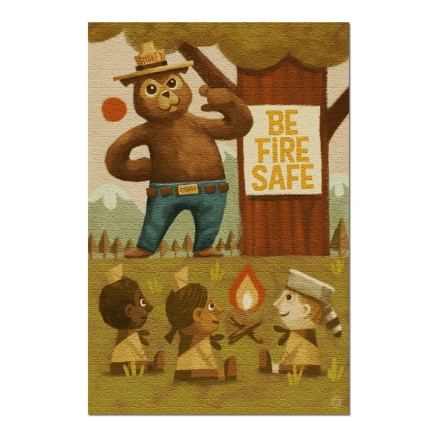 Smokey Bear Fire Safety School (20x30 Premium 1000 Piece Jigsaw