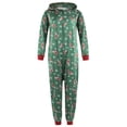 thumbnail image 3 of Aunavey Family Matching Christmas Pajamas Set Sleepwear Jumpsuit Hoodie with Hood for Family, 3 of 5