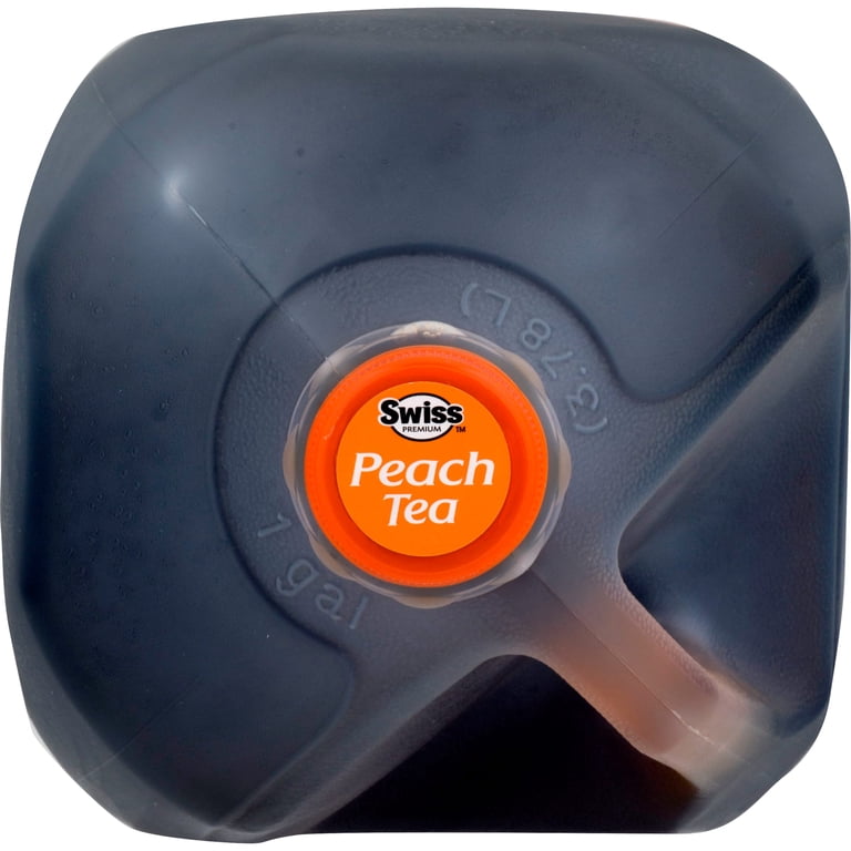 Swiss Premium Natural Peach Iced Tea - 1 Gallon Plastic Jug