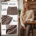 thumbnail image 4 of Cueply Wide Leg Sweatpants Women Casual Baggy Heavyweight Lounge Sweat Pants Winter Joggers with Pockets, 4 of 8