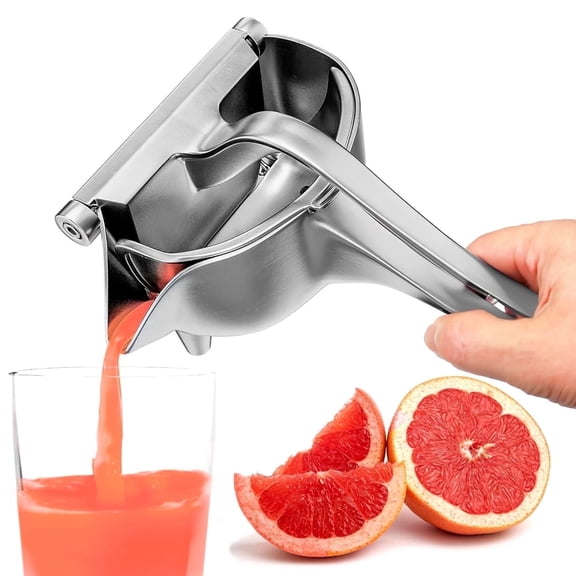 THDFTDT Citrus Squeezer – Heavy Duty Manual Aluminum Juicer, 7.1"×4.3"×3.5", for Orange, Lemon, Lime, Grapefruit, Easy Clean
