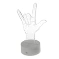 thumbnail image 3 of 3W 5V 3D Finger SÍ Luz de Noche Lámpara de Escritorio Fantasía Decoración de Dormitorio para Niñas Estilo02 Salvador Luz de noche de acrílico óptico 3D, 3 of 10