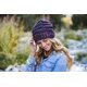 thumbnail image 2 of Gorro holgado de punto trenzado de gran tamaño, suave y grueso, cálido y de moda, 2 of 5