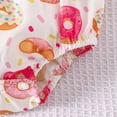 thumbnail image 5 of Baby Girl Rompers Girls Summer Short Sleeve Prints Romper Bodysuits Headbands Set Girl Outfits White 6 Months-12 Months, 5 of 6