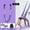 Purple, variant on Home Fitness Equipment Yoga Backbend Inverted Tension Rope Hanging Door Yoga Stretching Strap Artifact Aerial Yoga Sling Rope