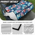 thumbnail image 6 of Renewold Golf Cart Seat Cover with Front Pockets Lightweight Soft Blanket Accessories Compatible with EZGO Yamaha Club Cars and More 2 Person Seats, Golf Ball Hibiscus Tropical Leaf, 6 of 7