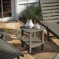 thumbnail image 3 of Taylor & Logan All-Weather Adirondack Style Patio Side Table Gray, 3 of 5