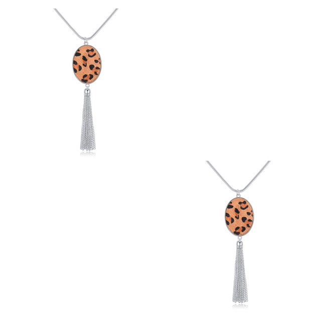 Qarigey Collar de mujer, joyería para mujer, colgante de ropa, colgantes de moda, accesorios de decoración, collares de niña para adorno, blanco oscuro 2Conjunto