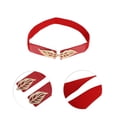 thumbnail image 4 of Cinturón ajustable de 1 pieza con diseño elástico de Unique Bargains en rojo, 4 of 5