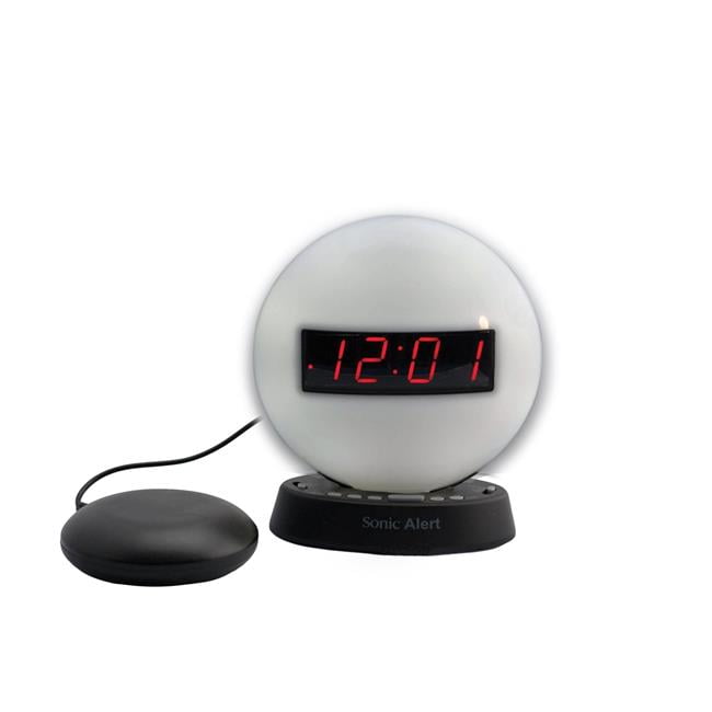 Sonic Alert SBW100NLSS The Sonic Glow Nighlight Alarm Clock with