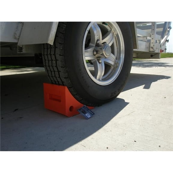 8 x 7 x 6 in. Urethane Wheel Chock - Pack of 12