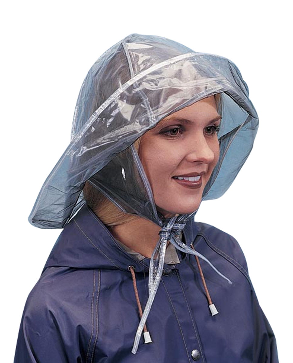 clear rain hat