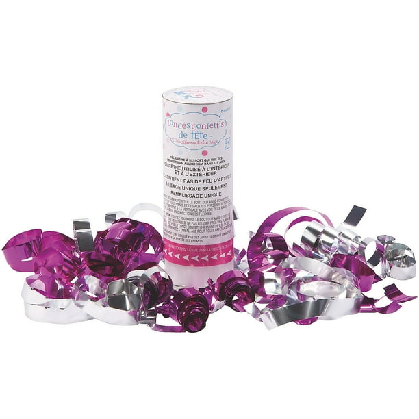 Confetti Poppers Girl Party Supplies 12 Pieces