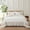 Beige Grey, variant on Move Over Beige Grey Ruffle Comforter Set Queen Boho Bedding Sets 2 Layers Beige White Long Ruffled Pattern Microfiber Filling Farmhouse Duvet