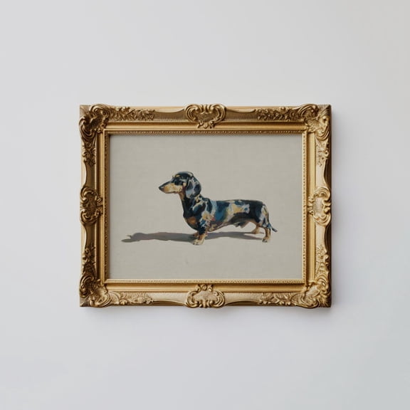 Vintage Dog Poster Cottagecore Wall Art, Dog Lover Poster Decor, Unframed Poster Size 8x12