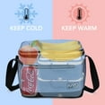 thumbnail image 3 of Tirrinia Insulated Lunch Bag for Women, Men, and Kids, Leakproof Thermal Reusable Meal Prep Bento Box for Office Work and Back to School, Medium, Light Blue, 8 L Capacity, 3 of 8