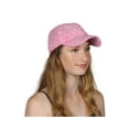 thumbnail image 1 of Womens Sequin Trim Baseball Cap - Light Pink, 1 of 2