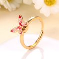 thumbnail image 2 of Finger Ring Butterfly Fashion - Anxiety Relief Fidget Ring Jewelry, 2 of 2