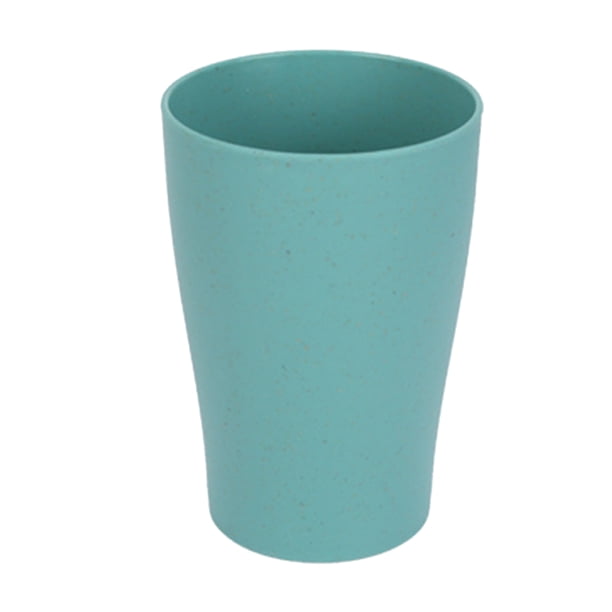 Moyic Taza de de trigo, tazas de cepillo de para enjuague bucal, botella de estilo Simple, taza para la cintura, soporte para Cocina y Comedor Verde