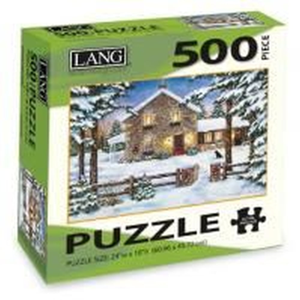 Lang Companies, Nestled In The Pines 500 Piece Puzzle