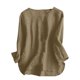 thumbnail image 1 of Vestidos Casuales Para Mujer, Blusas De Mujer De Moda Blusas de verano para mujer, de manga 3/4, lisas, con cuello en V y bolsillos, 1 of 7