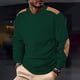 thumbnail image 4 of Ceisia Men's Slim Crew-Neck Color-Blocked Long-Sleeve Top Multi-Solid for Winter Gift, 4 of 9